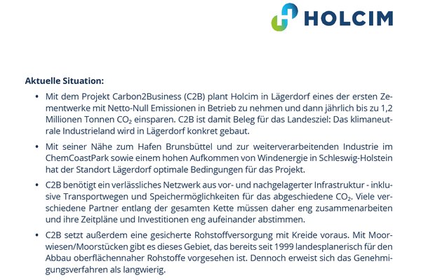 Info-Handout: Holcim